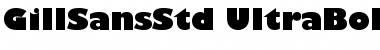 Download Gill Sans Std Ultra Bold Font