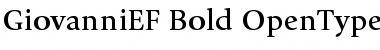 Download GiovanniEF Bold Font