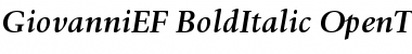 Download GiovanniEF BoldItalic Font