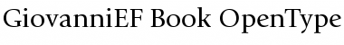 Download GiovanniEF Book Font