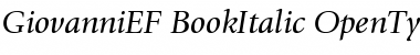 Download GiovanniEF BookItalic Font