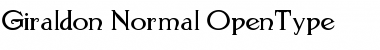 Download Giraldon Regular Font