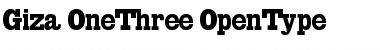 Download Giza OneThree Font