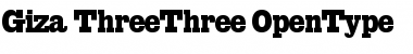 Download Giza ThreeThree Font