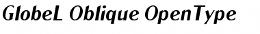 Download GlobeL-Oblique Regular Font
