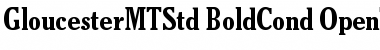 Download Gloucester MT Std Bold Cond Font