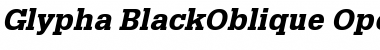 Download Glypha 75 Black Oblique Font