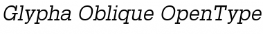 Download Glypha 55 Oblique Font