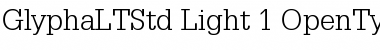 Download Glypha LT Std 45 Light Font