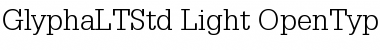 Download Glypha LT Std 45 Light Font