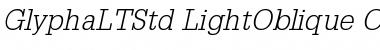 Download Glypha LT Std 45 Light Oblique Font