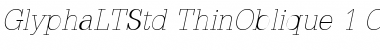 Download Glypha LT Std 35 Thin Oblique Font