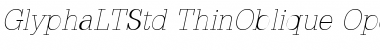 Download Glypha LT Std 35 Thin Oblique Font