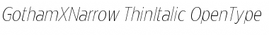 Download Gotham XNarrow Font