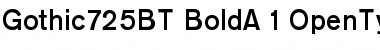 Download Gothic 725 Font