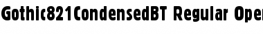 Download Gothic 821 Font