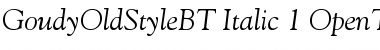 Download Goudy Old Style Font