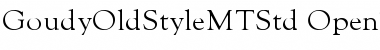 Download Goudy Old Style MT Std Font