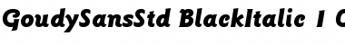 Download ITC Goudy Sans Std Black Italic Font
