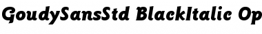 Download ITC Goudy Sans Std Black Italic Font