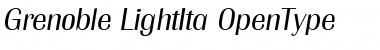 Download Grenoble-LightIta Font