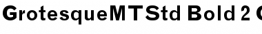 Download Grotesque MT Std Bold Font