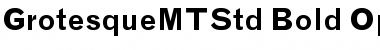 Download Grotesque MT Std Bold Font