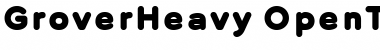 Download Grover Heavy Font
