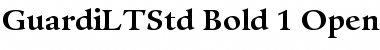 Download Guardi LT Std Font