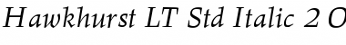 Download Hawkhurst LT Std Italic Font