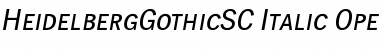 Download HeidelbergGothicSC Italic Font