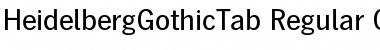 Download HeidelbergGothicTab Regular Font