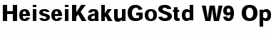 Download Heisei Kaku Gothic Std Font