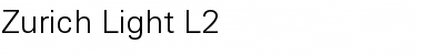 Download Zurich Lt L2 Light Font