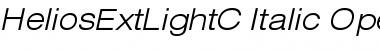 Download HeliosExtLightC Italic Font