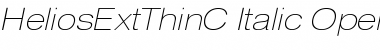 Download HeliosExtThinC Italic Font