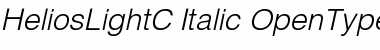 Download HeliosLightC Italic Font