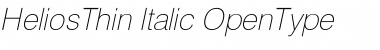 Download HeliosThin Italic Font
