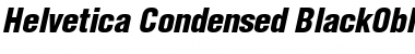 Download Helvetica Condensed Black Oblique Font