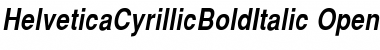 Download HelveticaCyrillicBoldItalic Regular Font