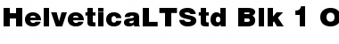 Download Helvetica LT Std Black Font