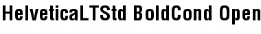 Download Helvetica LT Std Bold Condensed Font