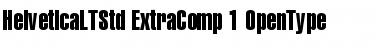 Download Helvetica LT Std Extra Compressed Font