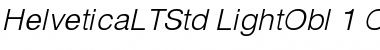 Download Helvetica LT Std Light Oblique Font