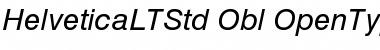 Download Helvetica LT Std Oblique Font