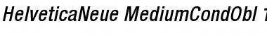 Download Helvetica Neue 67 Medium Condensed Oblique Font
