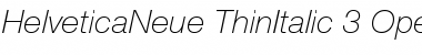 Download Helvetica Neue 36 Thin Italic Font