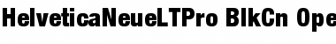 Download Helvetica Neue LT Pro 97 Black Condensed Font