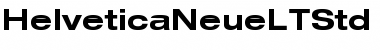 Download Helvetica Neue LT Std 73 Bold Extended Font
