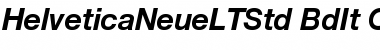 Download Helvetica Neue LT Std 76 Bold Italic Font